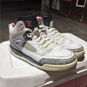 Jordan Men's Shoes - White, Black, Red